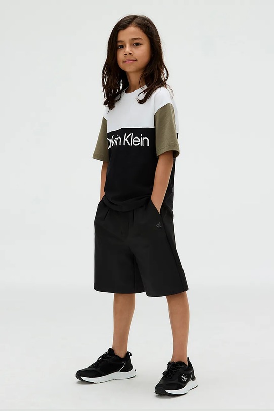 Otroška bombažna kratka majica Calvin Klein Jeans IB0IB02528.128.170.9BYA