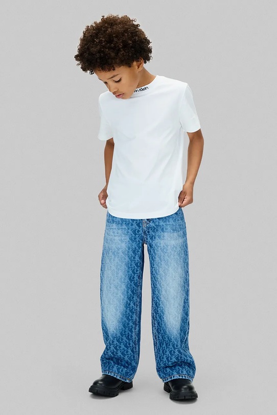Детская хлопковая футболка Calvin Klein Jeans 2 шт чёрный IB0IB02529.128.170.9BYA