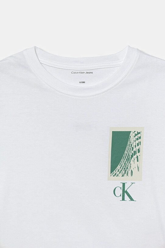 Calvin Klein Jeans t-shirt bawełniany biały IB0IB02532.9BYA