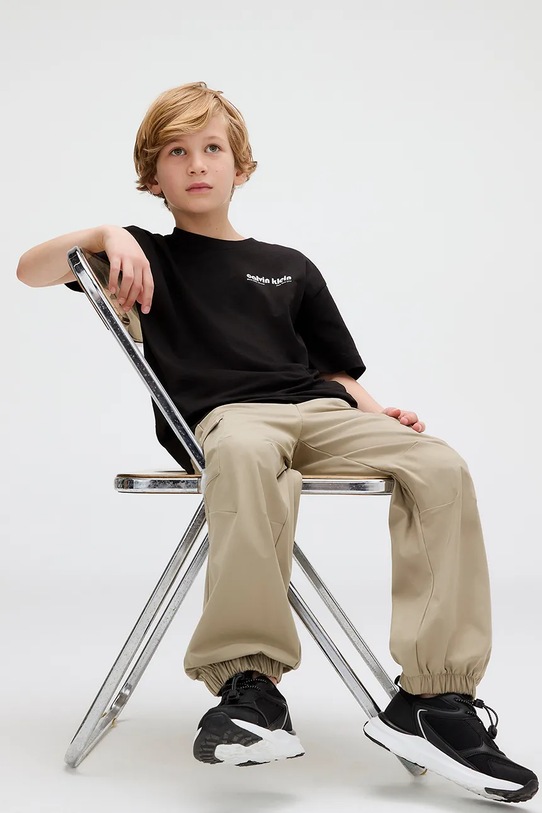 Παιδικό βαμβακερό μπλουζάκι Calvin Klein Jeans IB0IB02543.9BYA