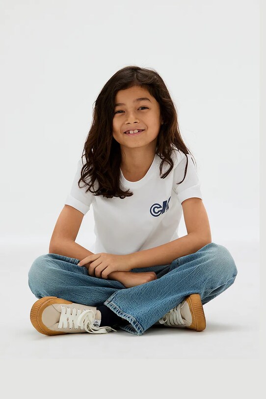 Calvin Klein Jeans t-shirt bawełniany dziecięcy IB0IB02544.9BYA