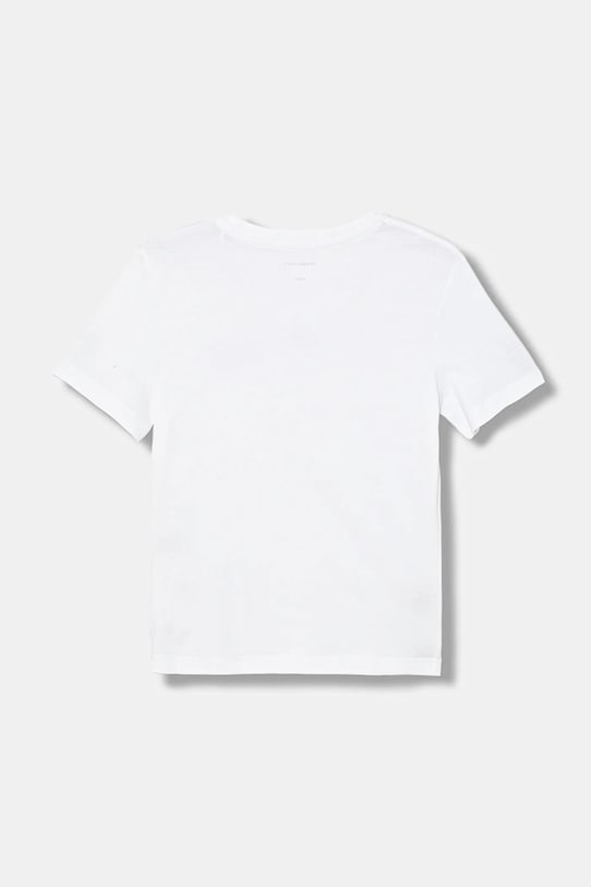 Αγορίστικα Παιδικό βαμβακερό μπλουζάκι Calvin Klein Jeans IB0IB02544.9BYA λευκό