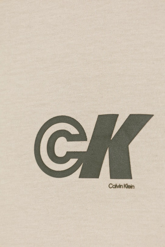 CHLAPEC Dětské bavlněné tričko Calvin Klein Jeans IB0IB02544.9BYA béžová