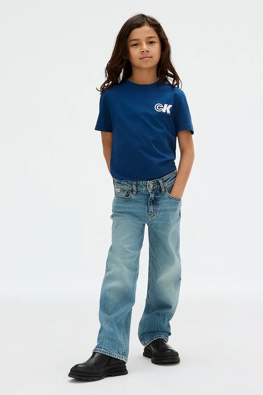 Calvin Klein Jeans t-shirt bawełniany dziecięcy IB0IB02544.9BYA