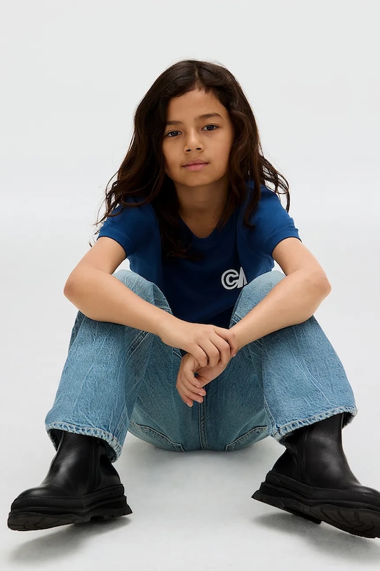 Παιδικό βαμβακερό μπλουζάκι Calvin Klein Jeans IB0IB02544.9BYA