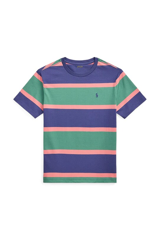 Бавовняна футболка Polo Ralph Lauren круглий виріз зелений 323971157001