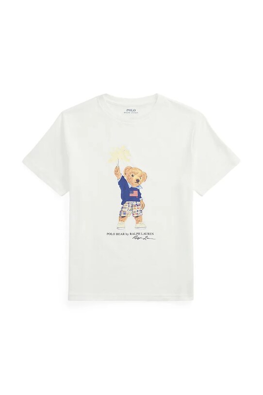 Футболка Polo Ralph Lauren круглый вырез белый 323979103002