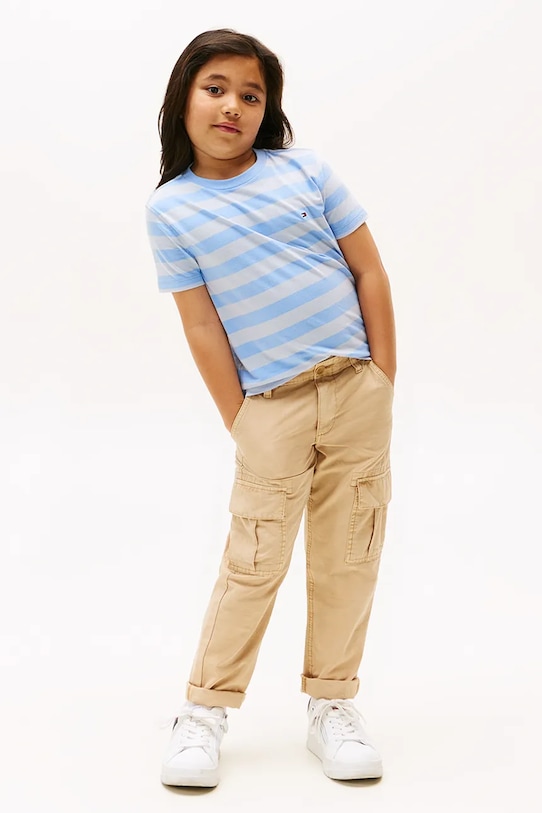 BIMBO Tommy Hilfiger t-shirt in cotone per bambini KB0KB06879.74.122.9BYA blu