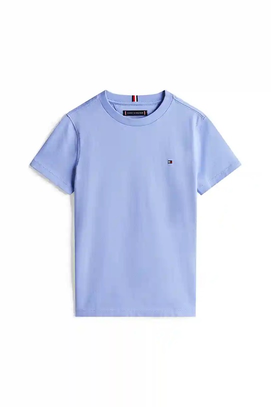 Детская хлопковая футболка Tommy Hilfiger KB0KB06879.74.122.9BYA голубой AW25