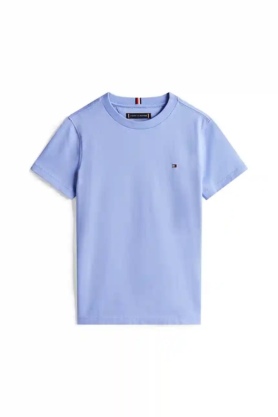 Детская хлопковая футболка Tommy Hilfiger KB0KB06879.74.122.9BYA голубой AW25