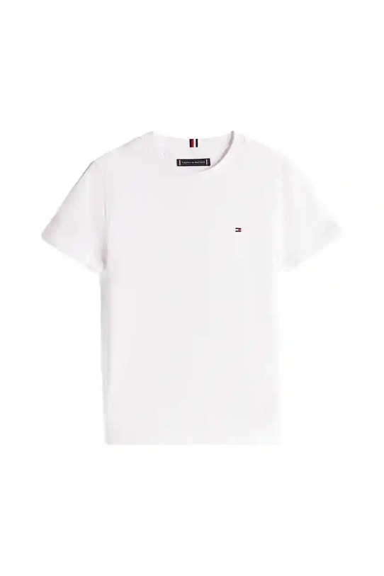 Детская хлопковая футболка Tommy Hilfiger KB0KB06879.128.176.9BYA белый AW25