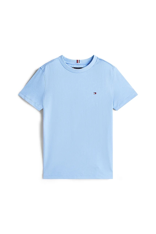 Dětské bavlněné tričko Tommy Hilfiger KB0KB06879.128.176.9BYA modrá AW25