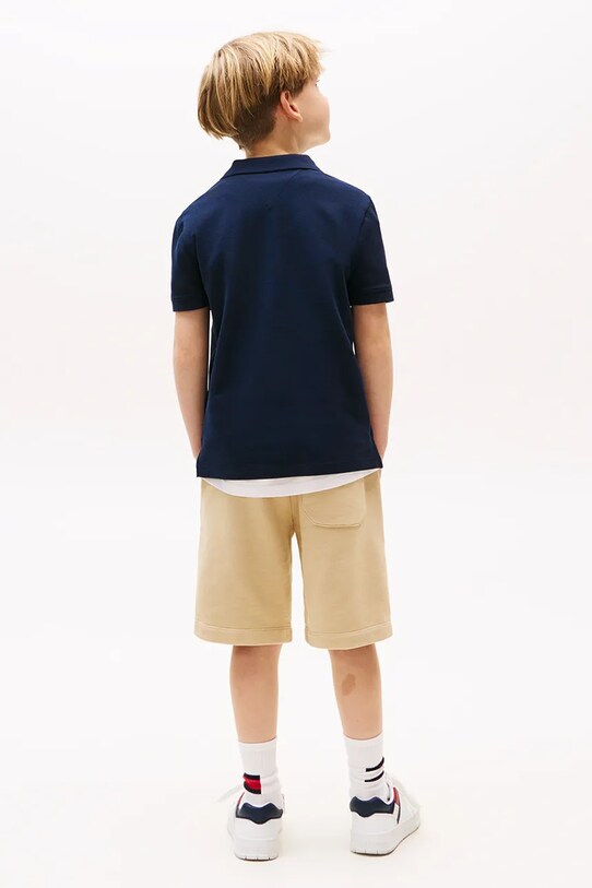 Tommy Hilfiger polo bawełniane dziecięce granatowy KB0KB09711.9BYA