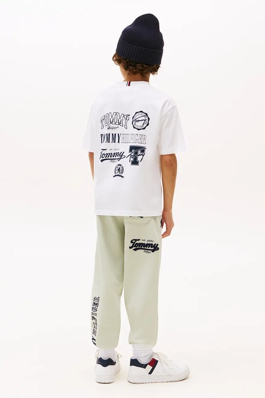 Tommy Hilfiger t-shirt okrągły biały KB0KB09720.86.122.9BYA