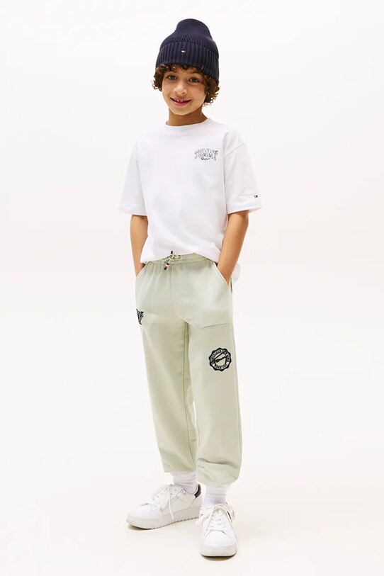 Chłopiec Tommy Hilfiger t-shirt KB0KB09720.86.122.9BYA biały
