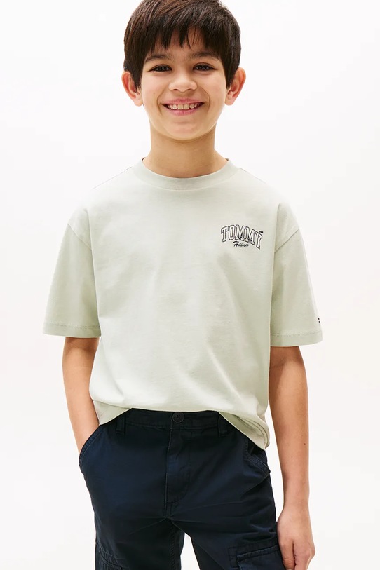 Μπλουζάκι Tommy Hilfiger μπεζ KB0KB09720.86.122.9BYA