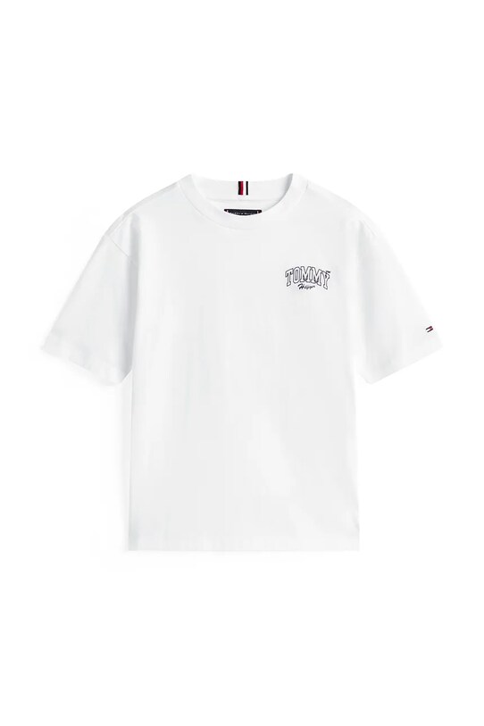 Бавовняна футболка Tommy Hilfiger KB0KB09720.128.176.9BYA білий AW25