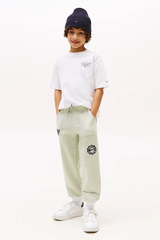 Băieți Tommy Hilfiger tricou din bumbac KB0KB09720.128.176.9BYA alb