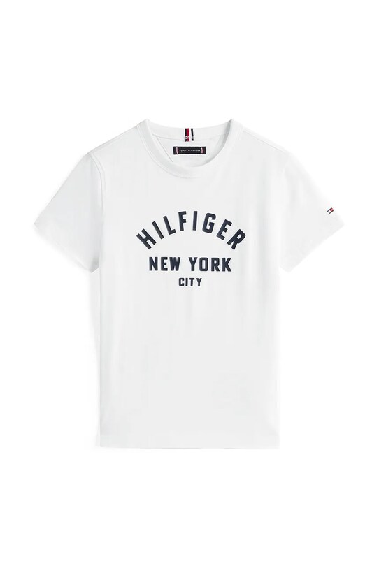 Дитяча бавовняна футболка Tommy Hilfiger KB0KB09800.9BYA білий AW25