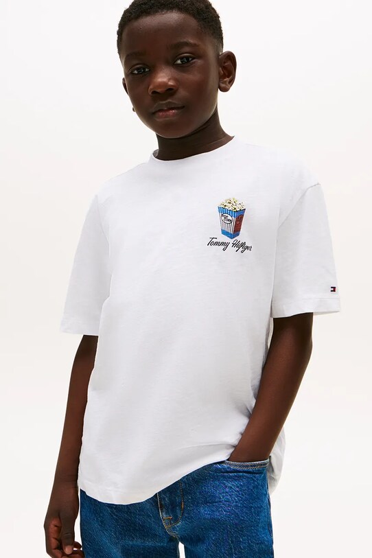 Tommy Hilfiger t-shirt biały KB0KB09718.116.122.9BYA