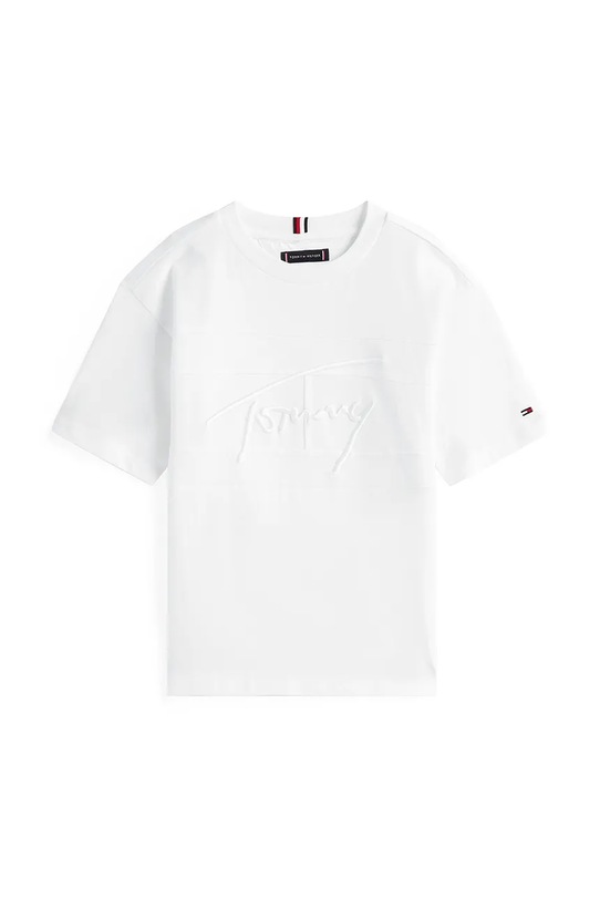 Tommy Hilfiger tricou KB0KB09799.9BYA alb AW25