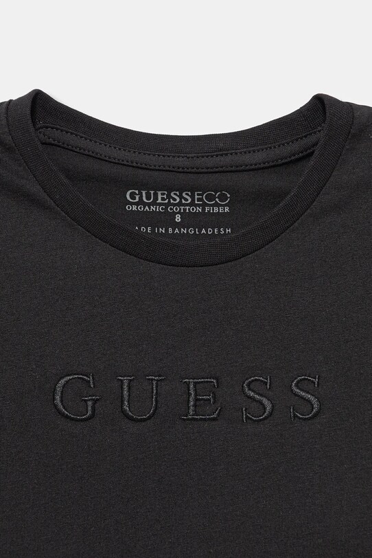 Хлопчик Дитяча бавовняна футболка Guess L4GI36.K8HM4.9BYA чорний