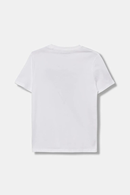 Guess t-shirt bawełniany dziecięcy L5YI07.K8HM4.9BYA biały AW25