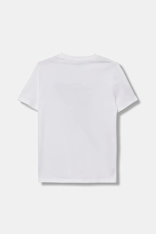 Guess t-shirt bawełniany dziecięcy L5YI07.K8HM4.9BYA biały AW25