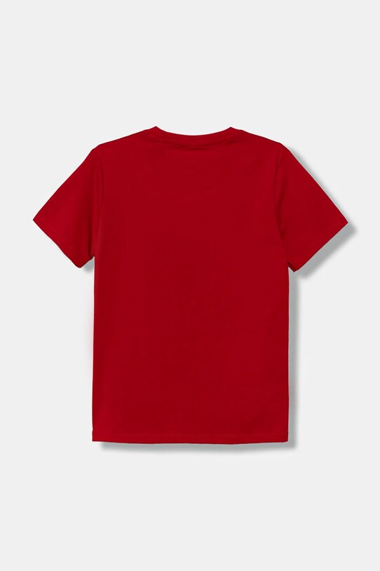 Guess t-shirt bawełniany dziecięcy L5YI07.K8HM4.9BYA czerwony AW25