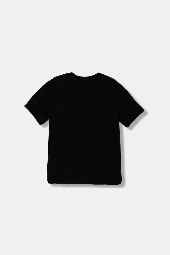 Guess t-shirt bawełniany dziecięcy L5YI08.K8HM4.9BYA czarny AW25