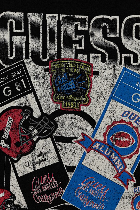 Chłopiec Guess t-shirt bawełniany dziecięcy L5YI10.K8HM4.9BYA czarny