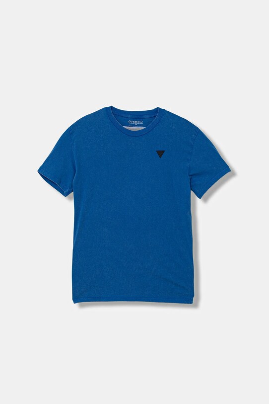 Guess t-shirt bawełniany dziecięcy bawełna niebieski L5YI12.K8HM4.9BYA