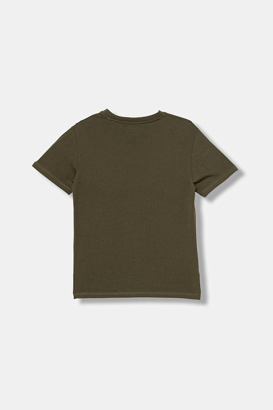 Guess t-shirt bawełniany dziecięcy L5YI17.K8HM4.9BYA zielony AW25