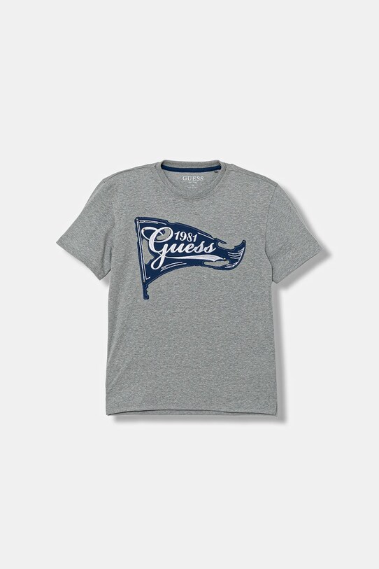 Guess t-shirt dziecięcy aplikacja szary L5YI21.KAV10.9BYA
