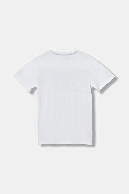 Guess t-shirt bawełniany dziecięcy L5YI22.K8HM4.9BYA biały AW25
