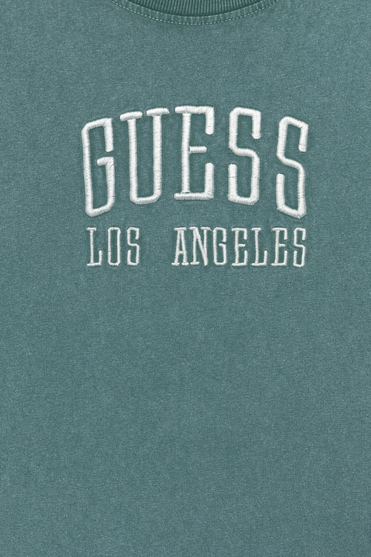 Chłopiec Guess t-shirt bawełniany dziecięcy L5YI31.I3Z14.9BYA zielony