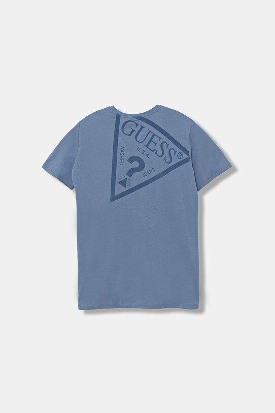Dětské bavlněné tričko Guess L5YI39.K8HM4.9BYA modrá AW25