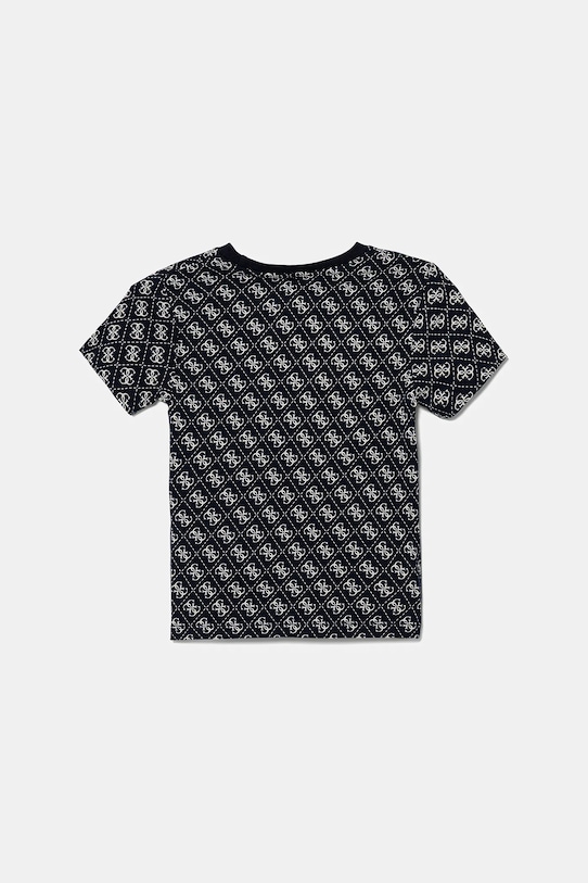 Guess t-shirt bawełniany dziecięcy N5YI04.K8HM4.9BYA granatowy AW25