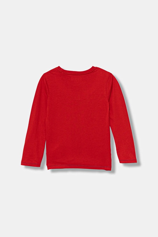 Guess longsleeve bawełniany dziecięcy N5YI13.K8HM0.9BYA czerwony AW25