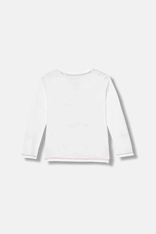 Guess longsleeve bawełniany dziecięcy N5YI18.K8HM0.9BYA biały AW25