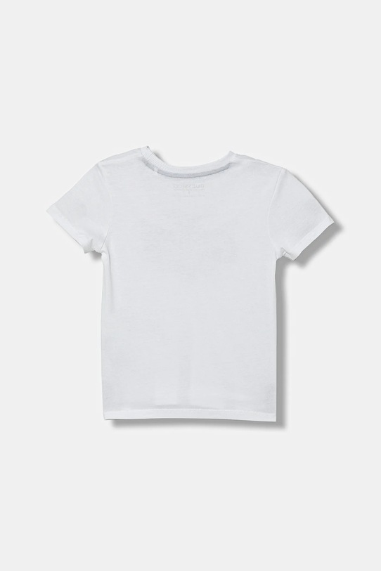 Guess t-shirt bawełniany dziecięcy N5YI20.K8HM4.9BYA biały AW25