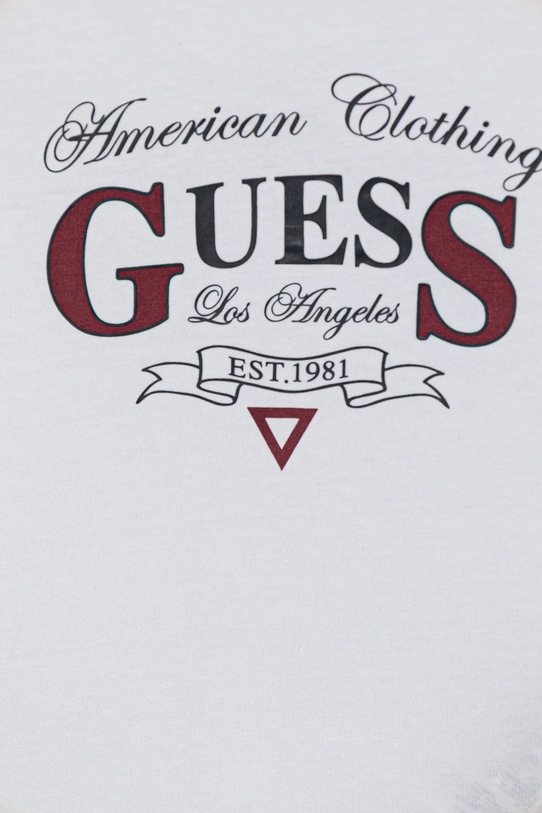 Chłopiec Guess t-shirt bawełniany dziecięcy N5YI20.K8HM4.9BYA biały