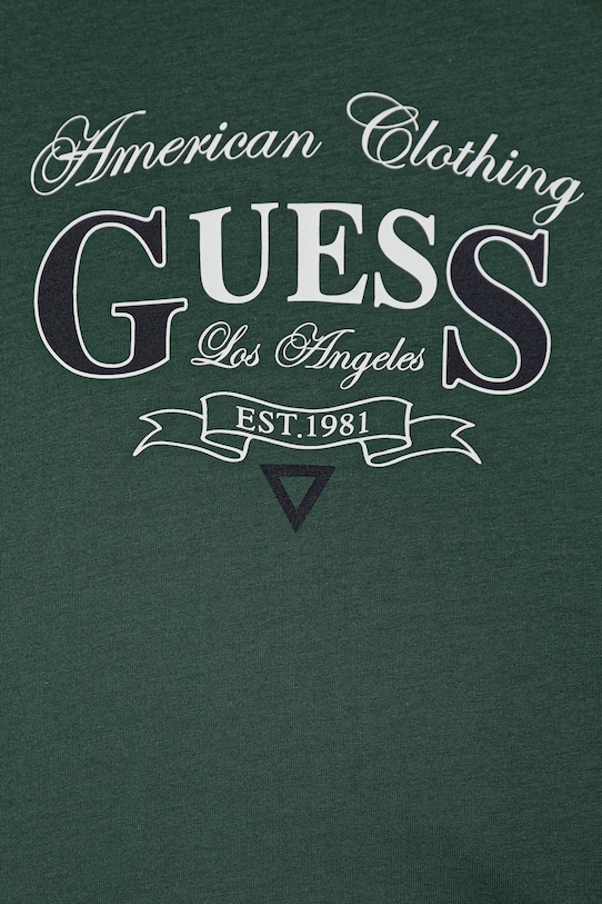 Chłopiec Guess t-shirt bawełniany dziecięcy N5YI20.K8HM4.9BYA zielony