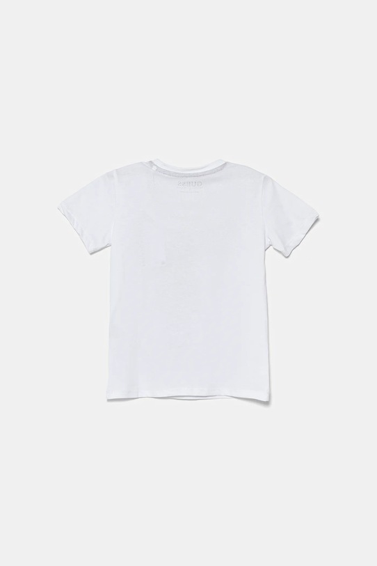Guess tricou de bumbac pentru copii N5YI22.K8HM4.9BYA alb AW25