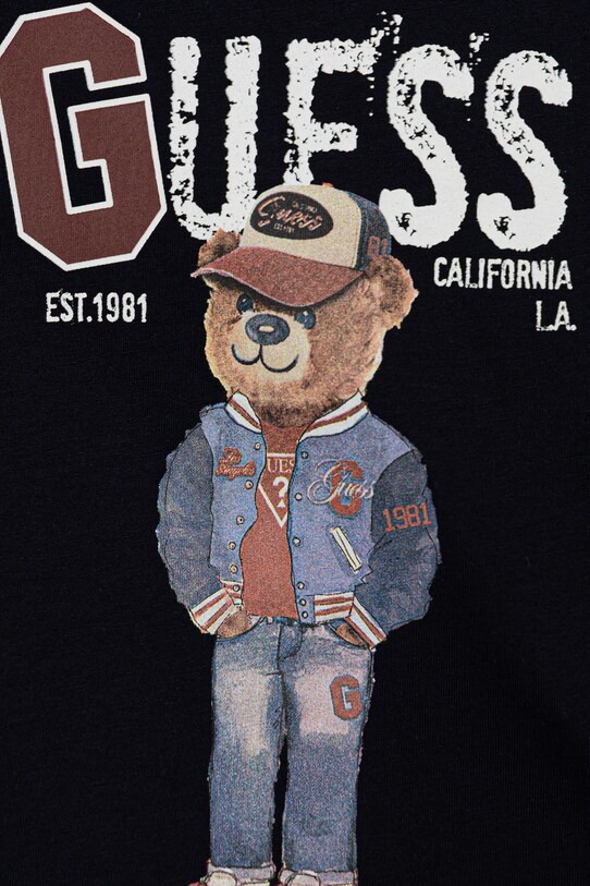 Αγορίστικα Παιδικό βαμβακερό μπλουζάκι Guess N5YI22.K8HM4.9BYA σκούρο μπλε