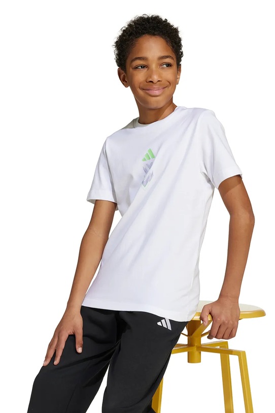 Detské bavlnené tričko adidas Performance JM8942