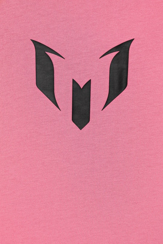 Хлопковая футболка adidas Performance MESSI розовый JM8952