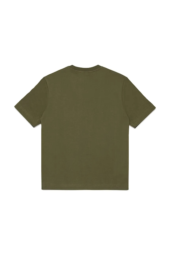Детская хлопковая футболка Diesel TPATCH OVER T-SHIRT J02469 зелёный SS26