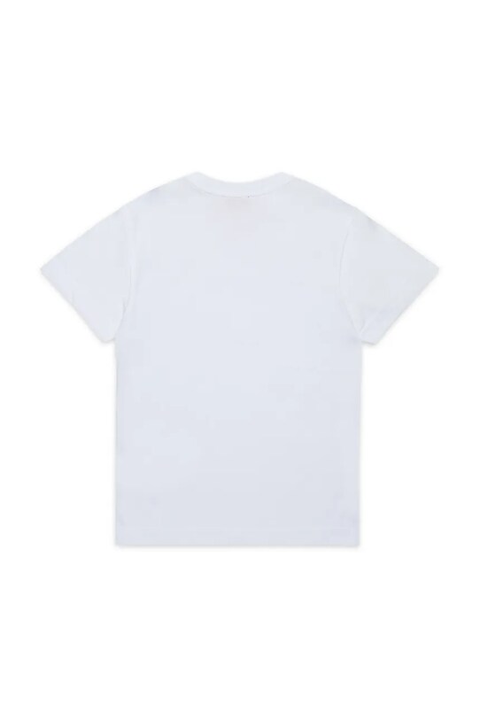 Diesel t-shirt bawełniany dziecięcy TADJUSTK14 T-SHIRT J02475 biały AW25
