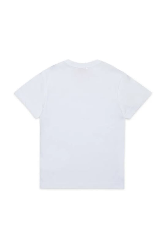 Дитяча бавовняна футболка Diesel TADJUSTK14 T-SHIRT J02475 білий AW25